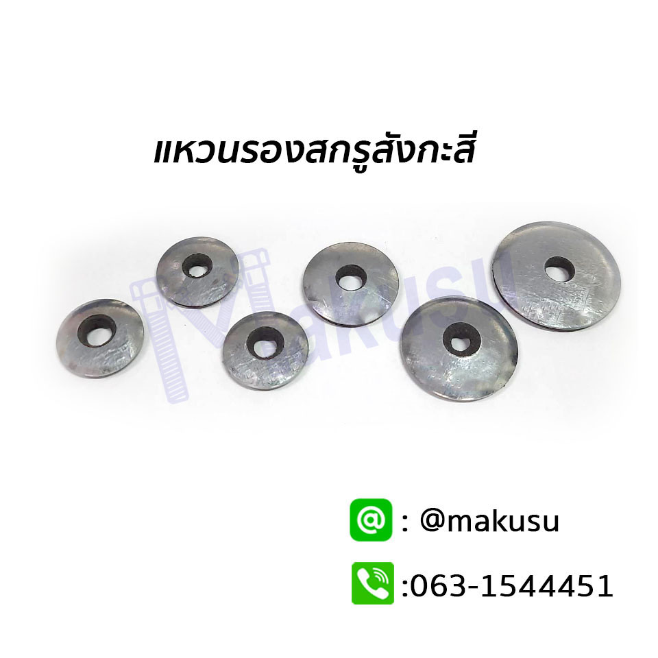 แหวนสังกะสีรองสกรู แหวนสังกะสีรองตะปูเกลียว แหวนสเเตนเลสยาง มีให้เลือก 4 ขนาด
