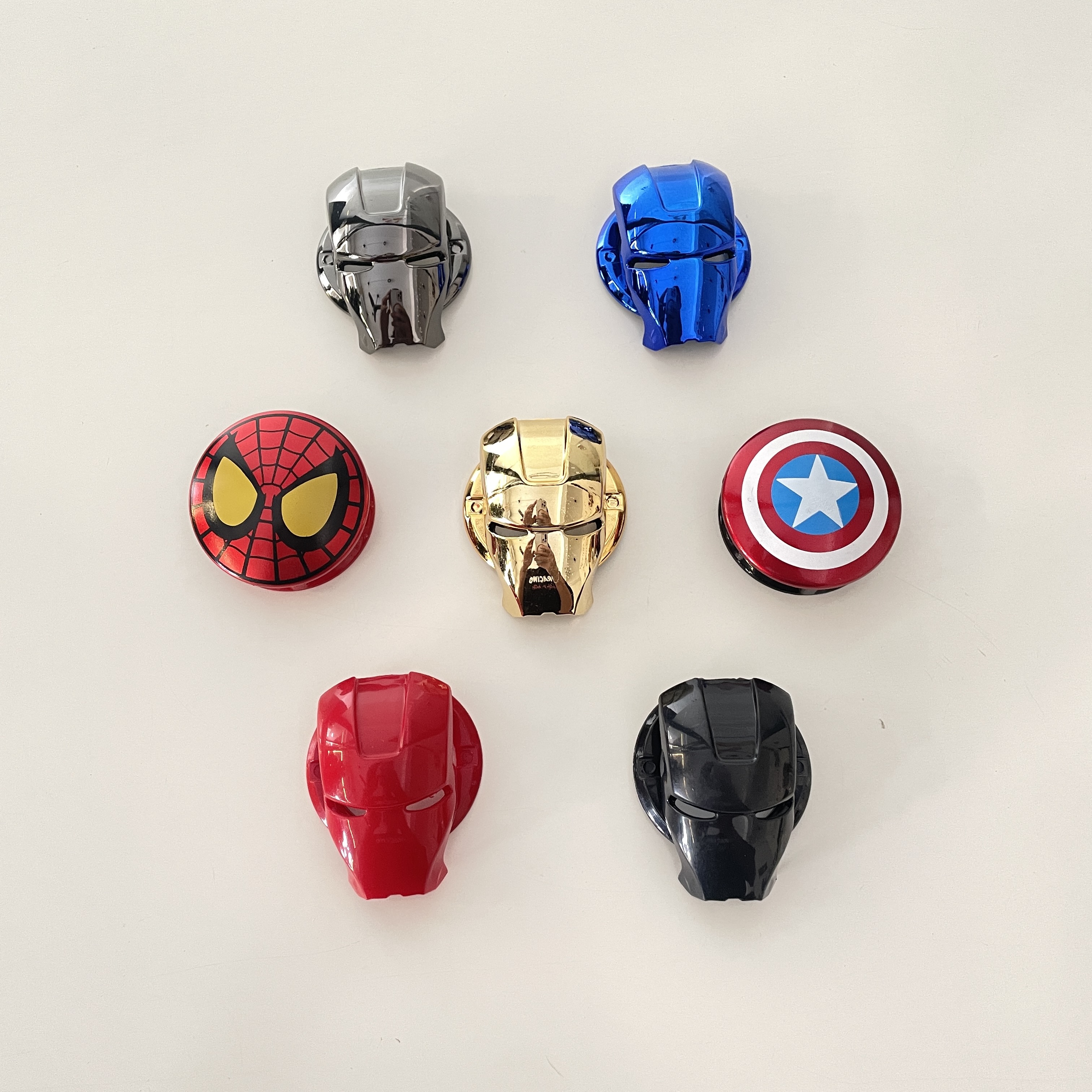 ครอบปุ่มสตาร์ท ปุ่ม Push Start ไอรอนแมน Ironman, สไปเดอร์แมน Spiderman, กัปตันอเมริกา CaptainAmerica
