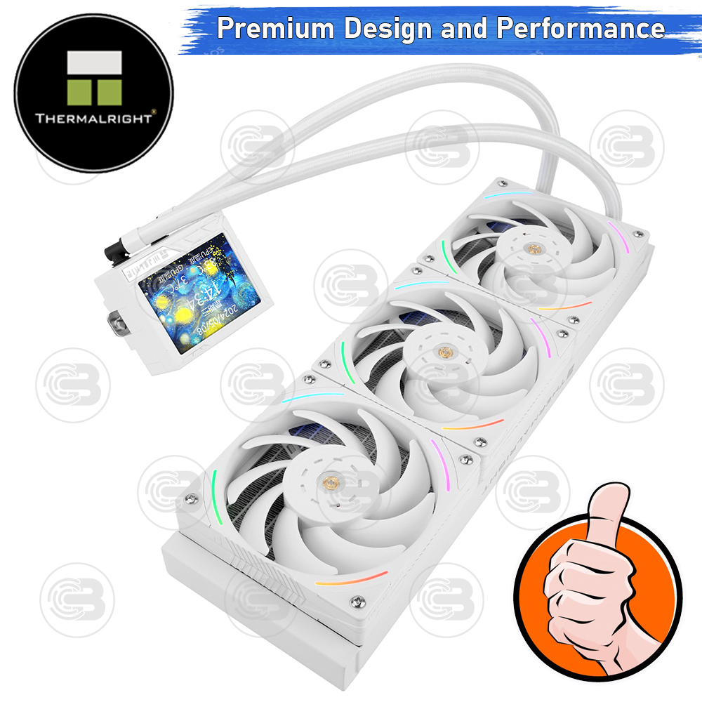 [CoolBlasterThai] Thermalright Mjolnir Vision 360 WHITE ARGB AIO Liquid CPU Cooler (AM5/LGA1851 Ready) ประกัน 5 ปี