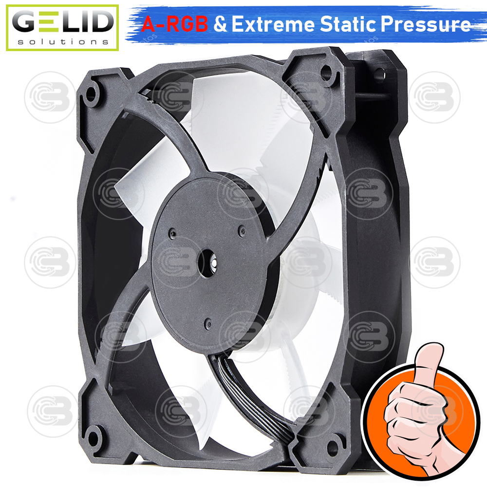 [CoolBlasterThai] GELID RADIANT-D 12CM (120mm) Extreme Performance A-RGB Fan Case ประกัน 5 ปี