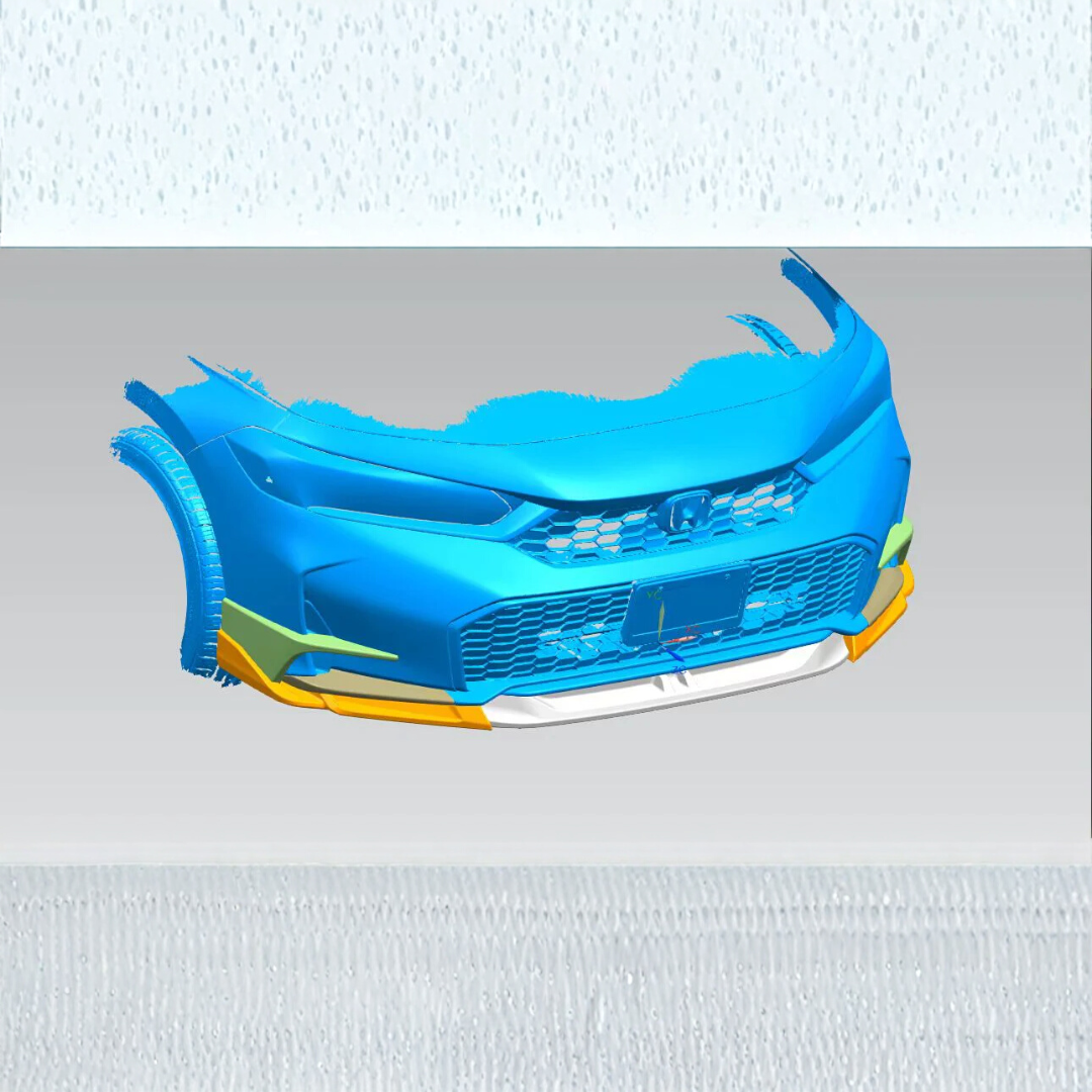 ชุดสเกิร์ตหน้า ลิ้นหน้า Honda Civic FE e:HEV MC 2025-2027 รุ่น SWA Design