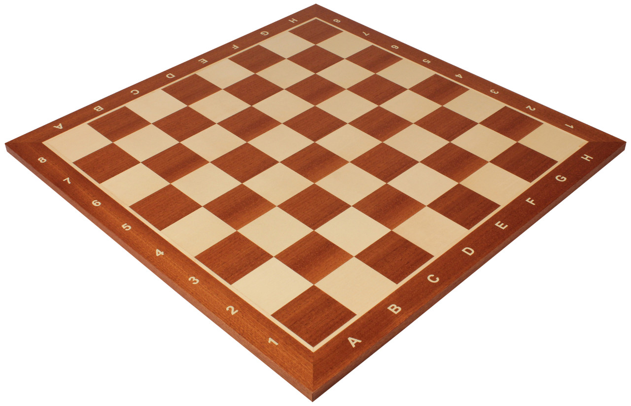 20" Mahogany & Maple Wooden Chess Board กระดานหมากรุกสากลไม้Mahogany