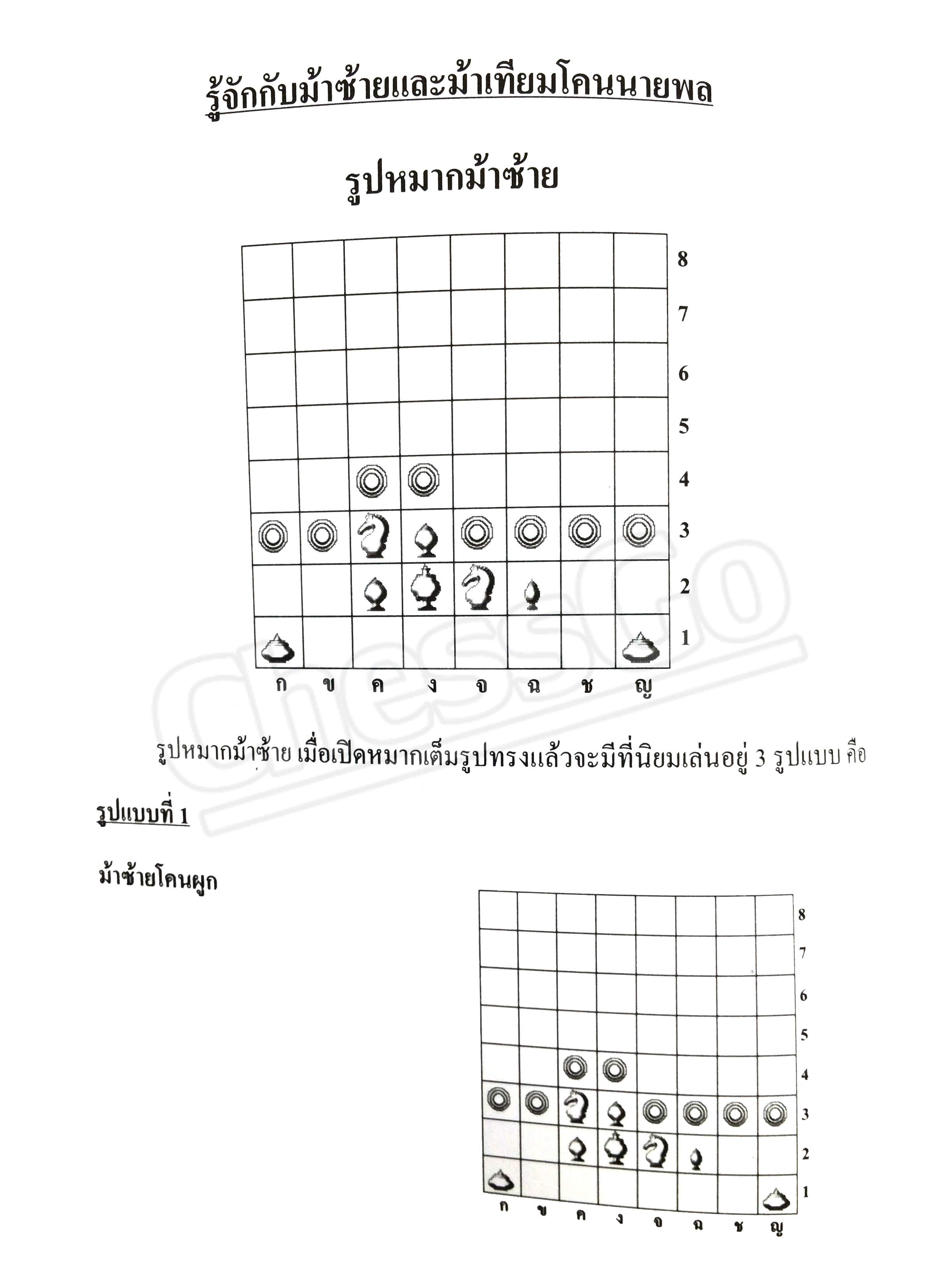 หนังสือหมากรุกไทย กลยุทธ์สุดยอดเซียน ฉบับตีม้าซ้าย