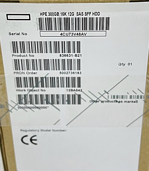 HP 836631-B21 836792-001 [TorCompTH Thailand ขาย จำหน่าย ราคา] HP 300GB 15K 12G SAS 2.5IN HDD for G8-G10