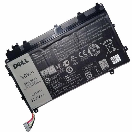 Battery Dell Latitude 13 รุ่น 7350, 3-Cell, 30Wh, แบตเตอรี่ Dell Latitude 271J9 ของแท้รับประกันศูนย์ Dell Thailand On-site Service
