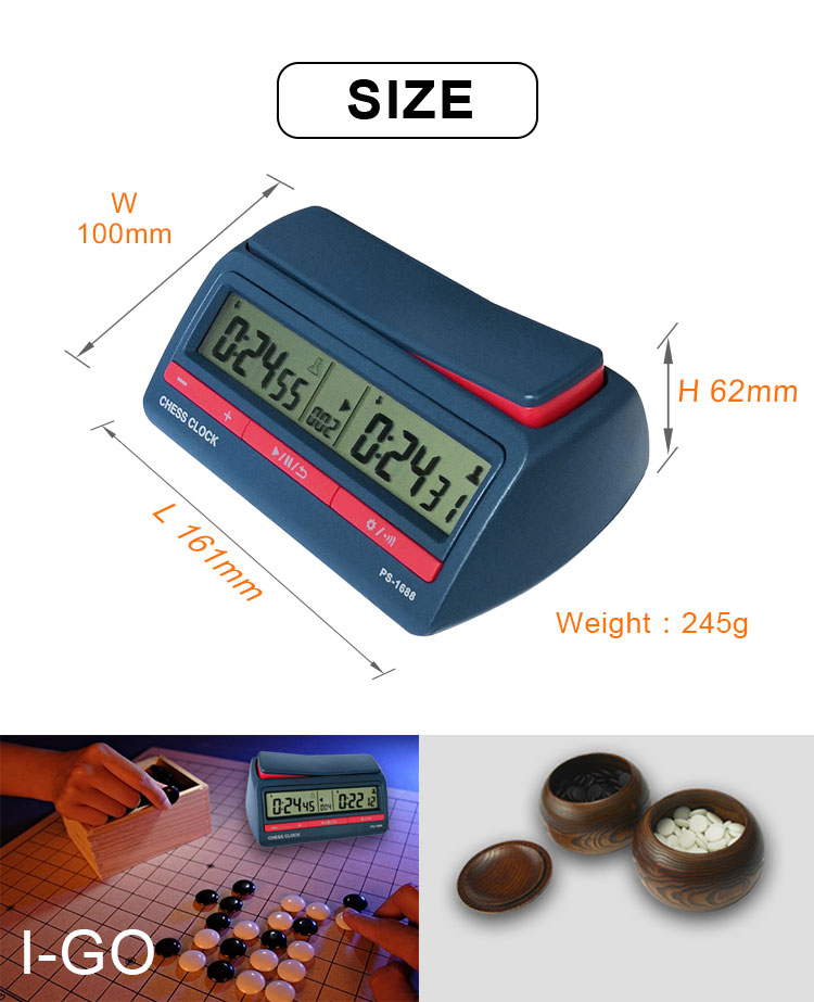 นาฬิกาจับเวลาหมากรุก ครอสเวิร์ด หมากล้อม Pursun Digital Clock PS-1688