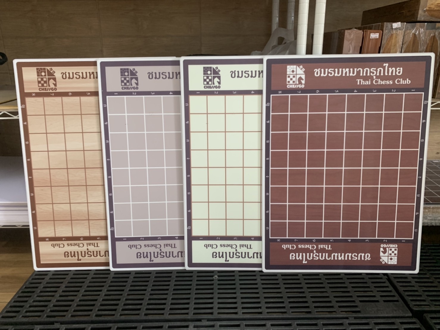 ชุดหมากรุกไทย(กระดานพลาสวูด+ตัวไม้รุ่นปกติ)