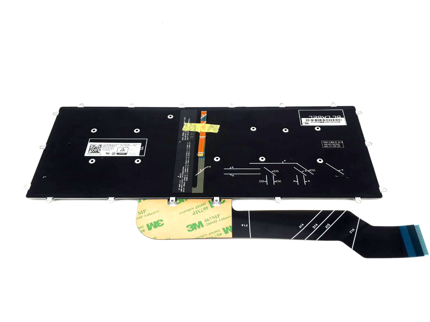 Keyboard Dell Inspiron 7373 2-in-1, คีย์บอร์ด มีไฟ Backlit Dell Inspiron แป้นพิมพ์ Thai/Eng 9GW79 ของแท้รับประกันศูนย์ Dell Thailand On-site Service