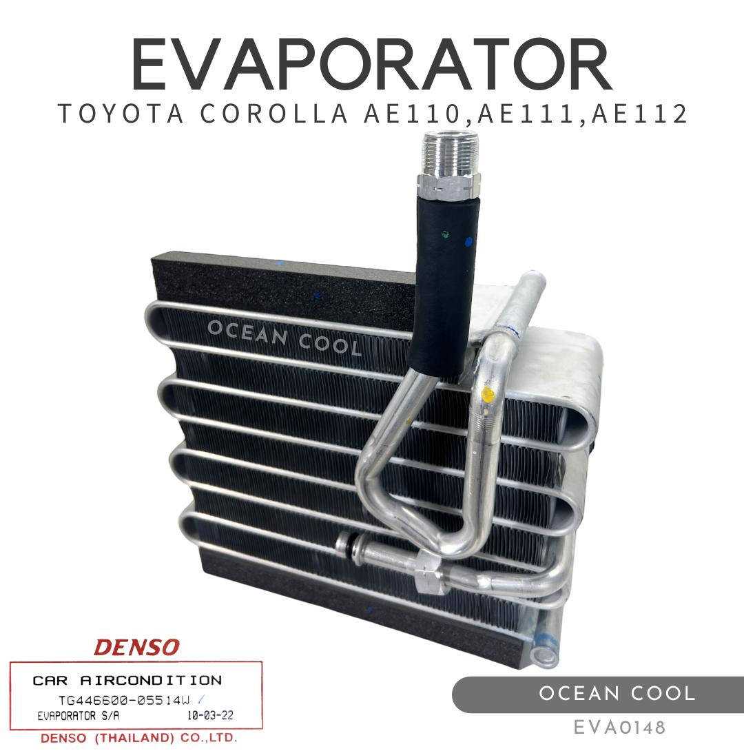 ตู้แอร์ Toyota Corolla AE110,AE111,AE112 DENSO รหัส TG446600-05514W คอยล์เย็น โตโยต้า โคโรล่า EVA0148 ตูดเป็ด คอยเย็น โคโลล่า ไฮทอล์ค