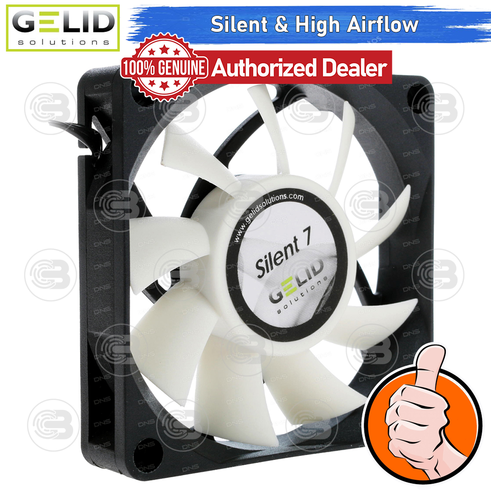 [CoolBlasterThai] GELID Silent 7 PC Fan Case size 70 mm. ประกัน 3 ปี (FN-SX07-22)