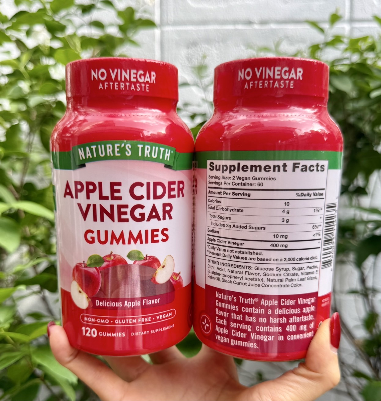เยลลี่ Nature's Truth Organic Apple Cider Vinegar 400mg. บรรจุ 120 gummies (1กระปุก)