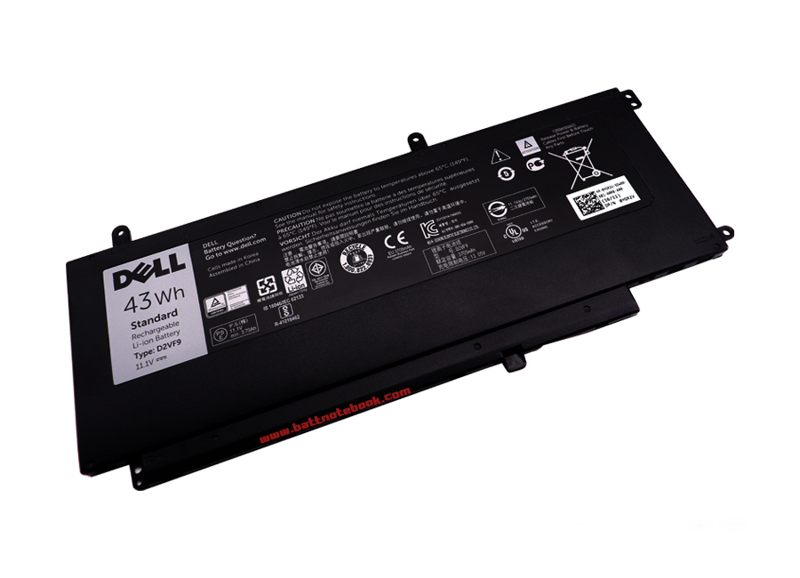 Battery Dell Vostro 14 รุ่น 5459 แบตเตอรี่ D2VF9 ของแท้รับประกันศูนย์ Dell Thailand On-site Service