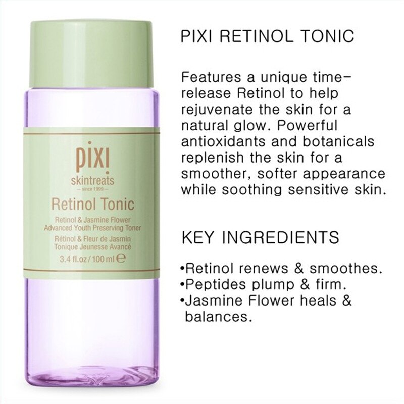 Pixi Retinol Tonic 100ml. โทนิคเรตินอล ลดสิว ลดริ้วรอย