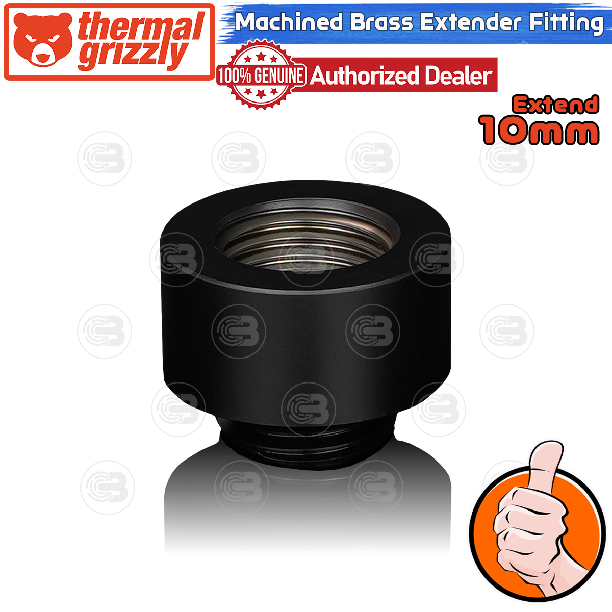 [CoolBlasterThai] Thermal Grizzly DeltaMate Extender MF10 Fittings Black Machined Brass