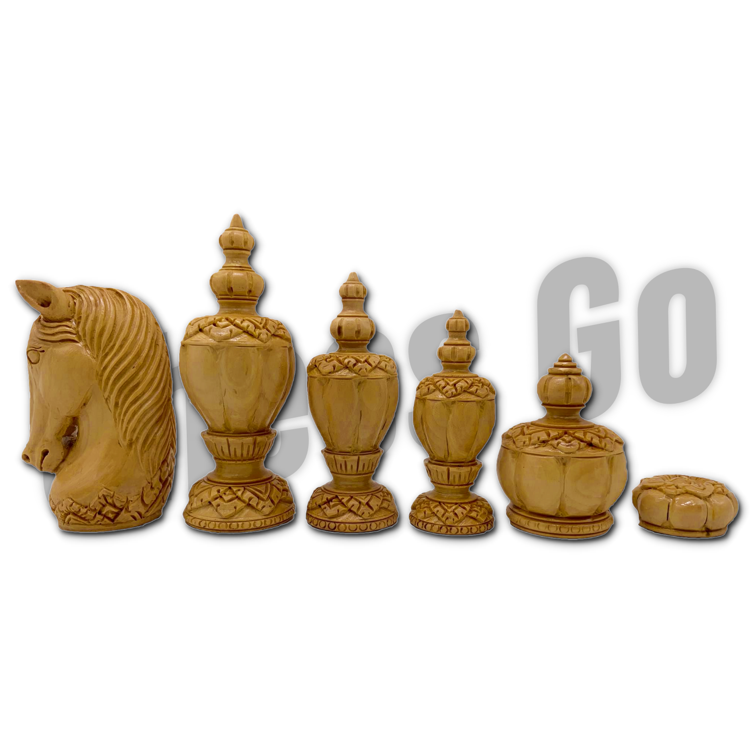 ตัวหมากรุกไทยไม้เนื้อแข็ง รุ่น Champion set C