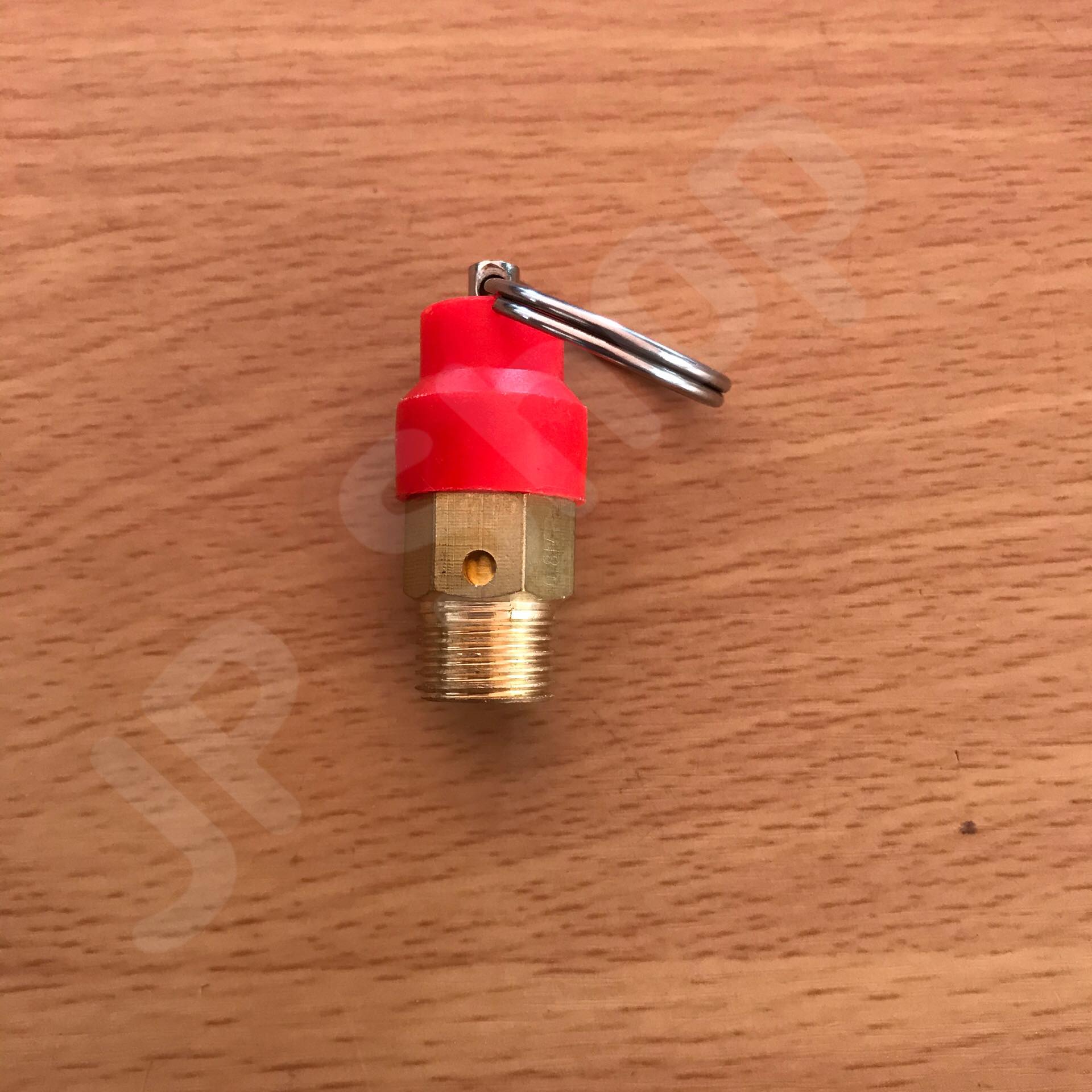 เซฟตี้วาล์ว โปโลลม ปั๊มลม เกลียวนอกNPT หุนสั้น Red Hat BV-2 ทองเหลือง #1023