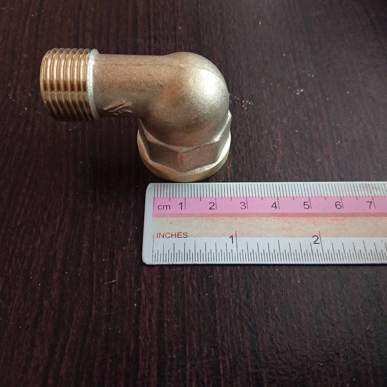 ทองเหลือง ข้องอเกลียวใน6หุน เกลียวนอก4หุน #060498