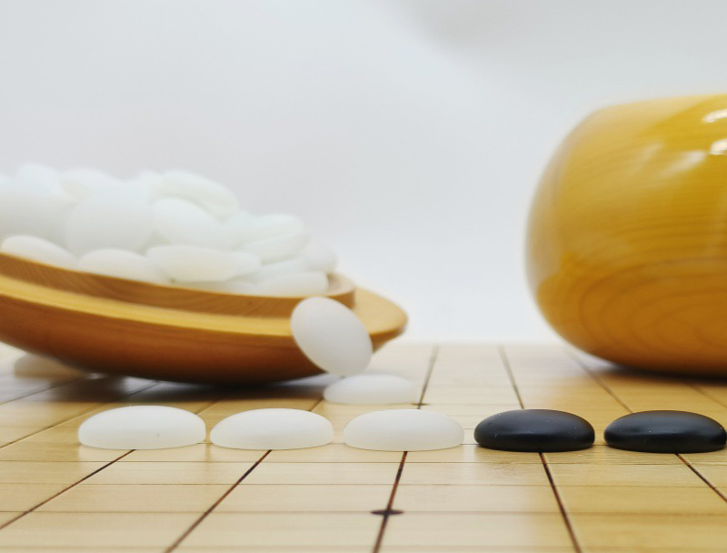 เม็ดหมากล้อมหิน Crystal Jade (นูน1ด้าน)