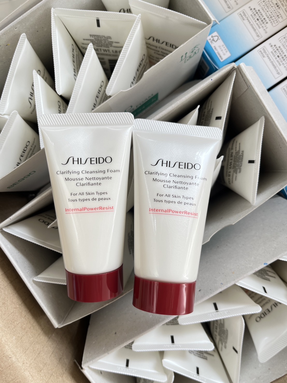 Shiseido Clarifying Cleansing Foam 50ml (ขนาดพกพา) โฟมล้างหน้า (1หลอด)