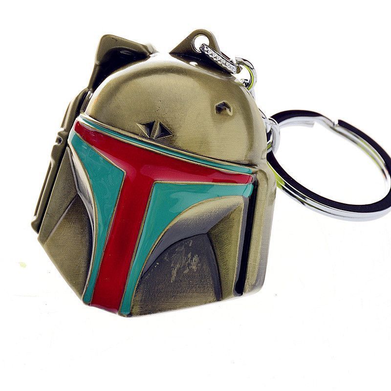 พวงกุญแจ โลหะ Boba Fett สีบรอนซ์ - Star Wars Keychain