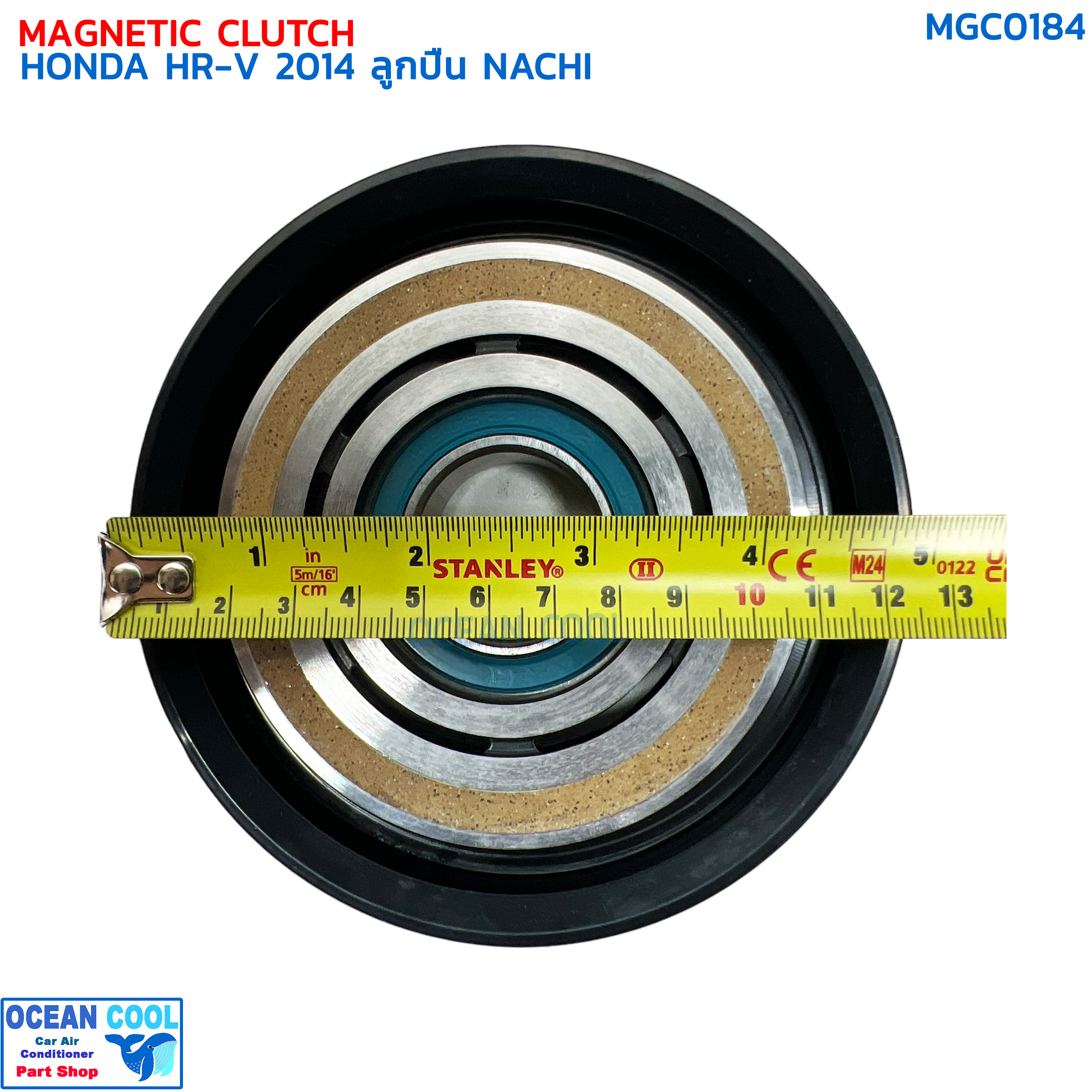 คลัชคอมแอร์ ฮอนด้า เอชอาร์วี ปี 2014 ลูกปืน NACHI MGC0184 COMPRESSOR CLUTCH HONDA HR-V '14 NACHI BEARING หน้าครัชคอมแอร์ เอชอาร์-วี