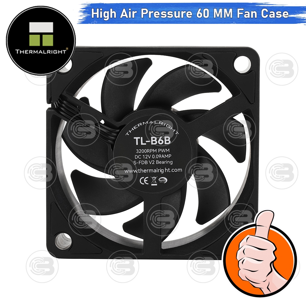 [CoolBlasterThai] Thermalright TL-B6B High Air Pressure PC Fan Case (size 60 mm.) ประกัน 3 ปี