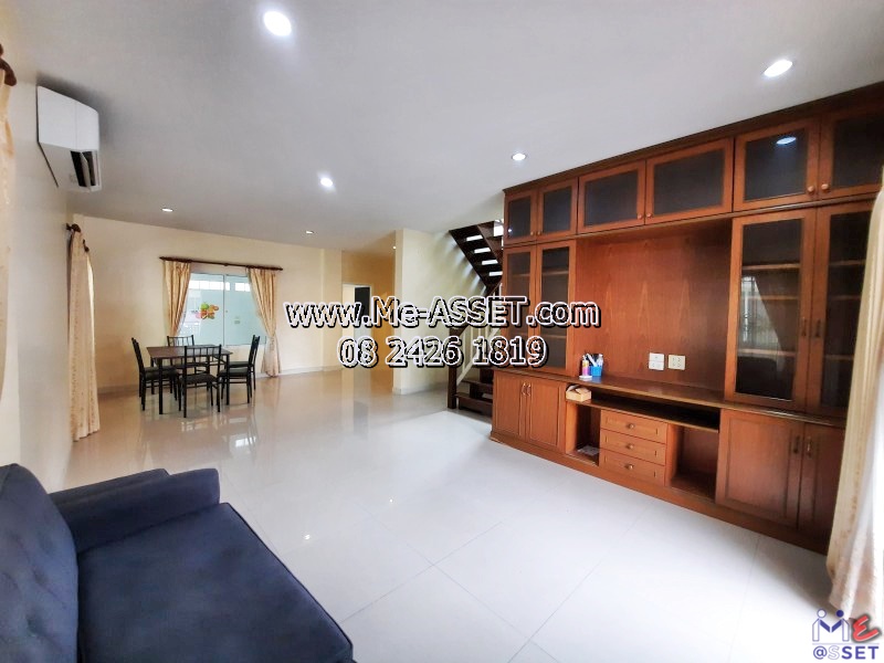 ให้เช่า บ้านเดี่ยว ย่าน เคหะร่มเกล้า รามคำแหง ราษฎร์พัฒนา สะพานสูง : ม.นลินวิลล์ พลัส : 2 ชั้น 35.7 ตารางวา