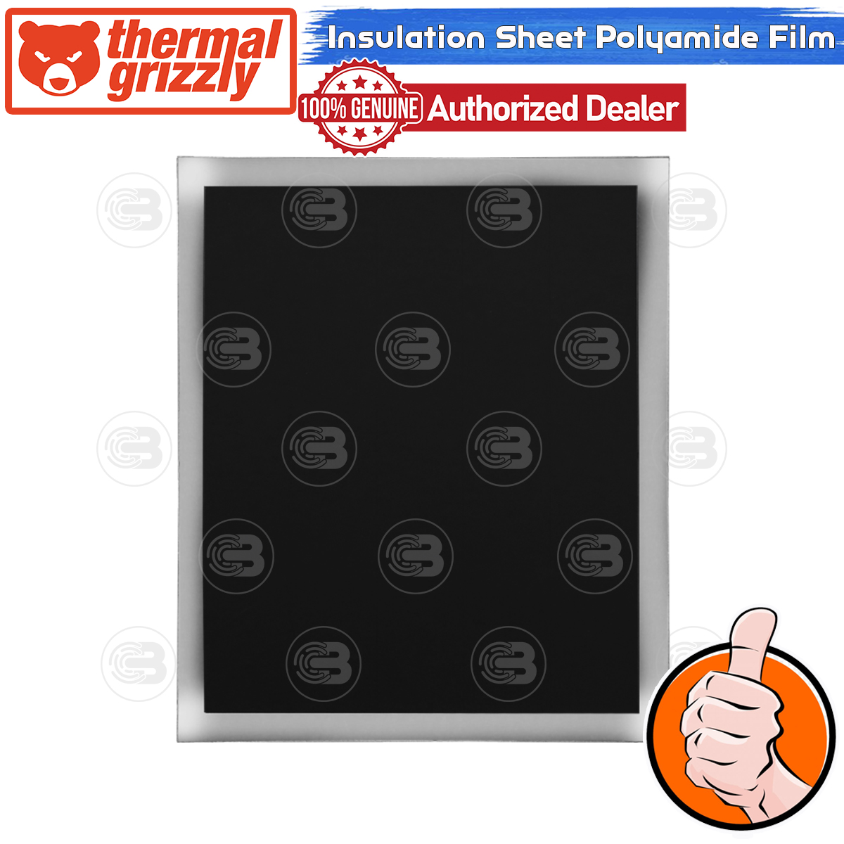[CoolBlasterThai] Thermal Grizzly Kapton Insulation Sheet Black Edition Electrically Conductive Protection
