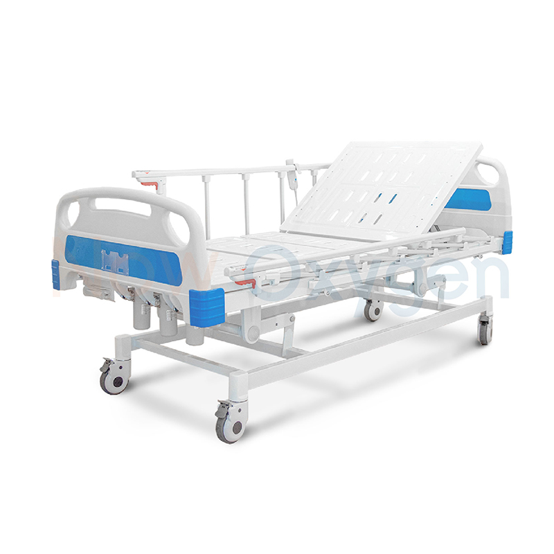 เตียงผู้ป่วย 4 ฟังก์ชั่น ระบบ Hybrid ใช้ได้ทั้งระบบไฟฟ้าและมือหมุน เวลาไฟฟ้าดับก็สามารถปรับด้วยมือหมุนได้ รับประกันศูนย์ไทย 6 ปี