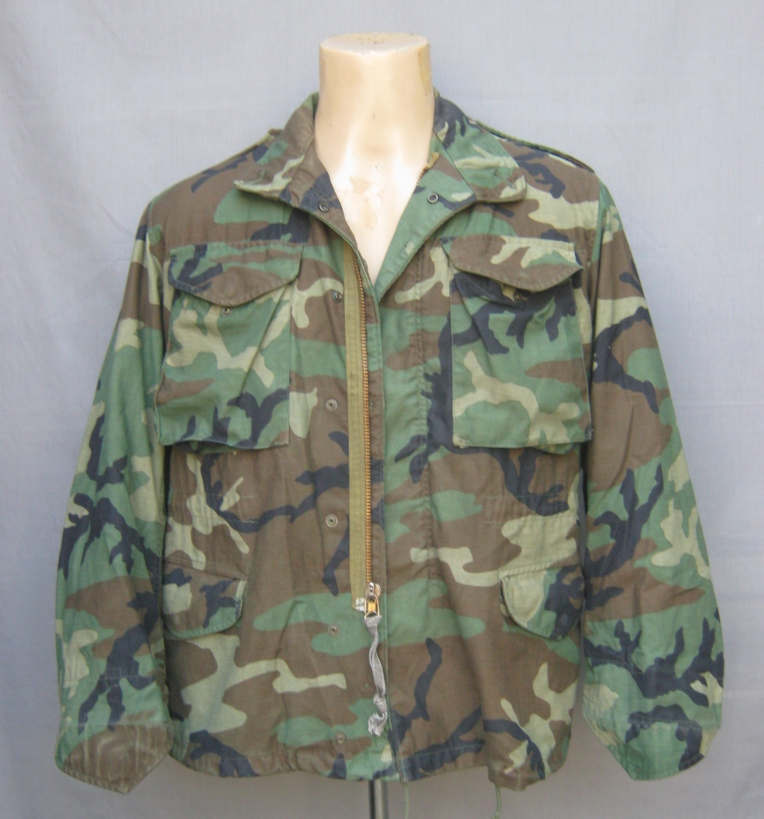 ขายแล้ว เสื้อทหาร M54 ลายพรางwoodland Class2 Pattern 2 Small short