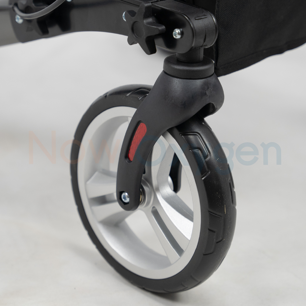 รุ่นใหม่ Moka Grey Rollator แบรนด์ Drive Medical (Debilbiss) วอล์คเกอร์ 4 ล้อ อุปกรณ์ช่วยพยุงเดิน อุปกรณ์ฝึกเดิน รับประกัน 2 ปี