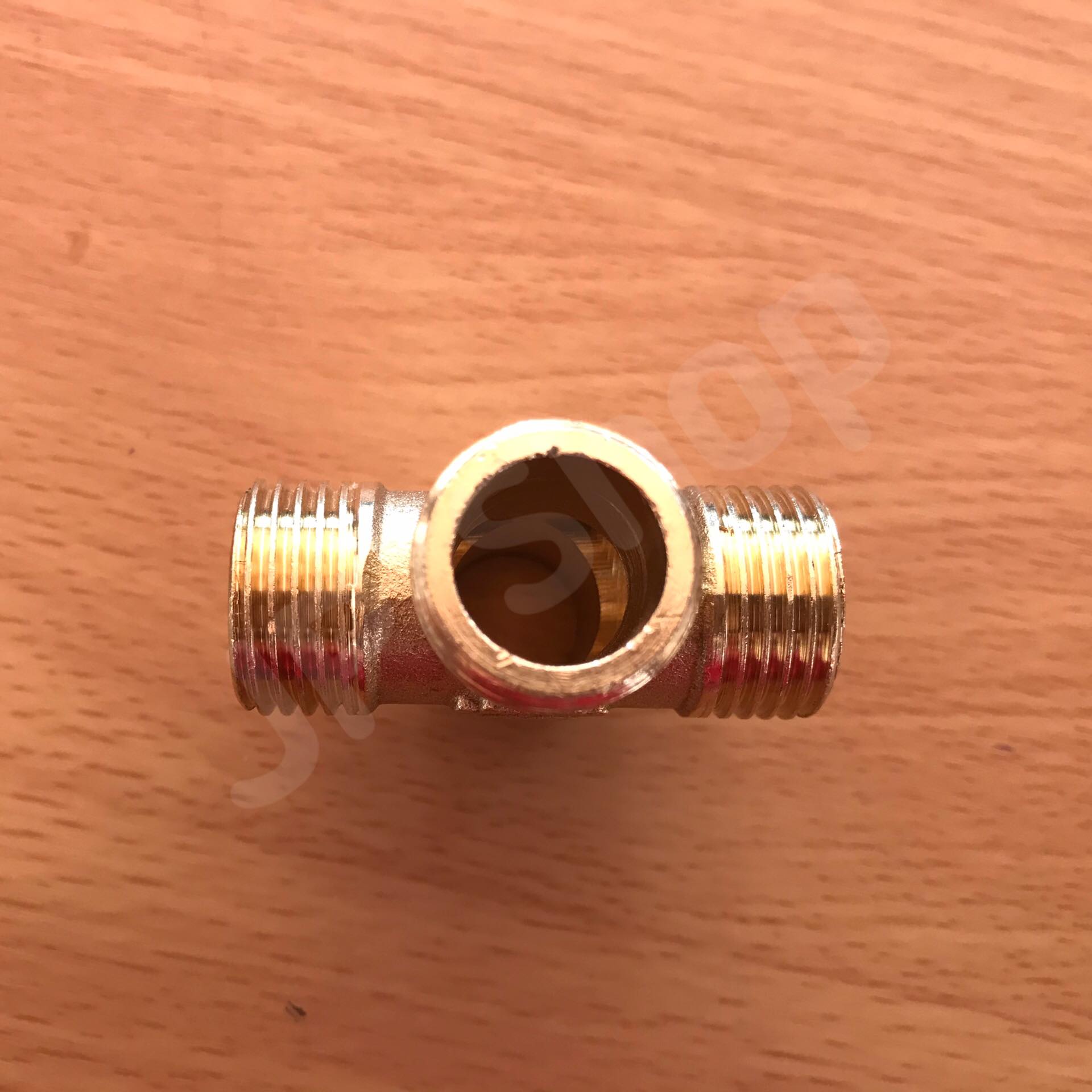 ข้อต่อสี่ทางทองเหลือง เกลียวนอกขนาด 4 หุน ข้อต่อ ทองเหลือง ข้อต่อสี่ทาง ตัดรอบทุกๆชั่วโมง #0654