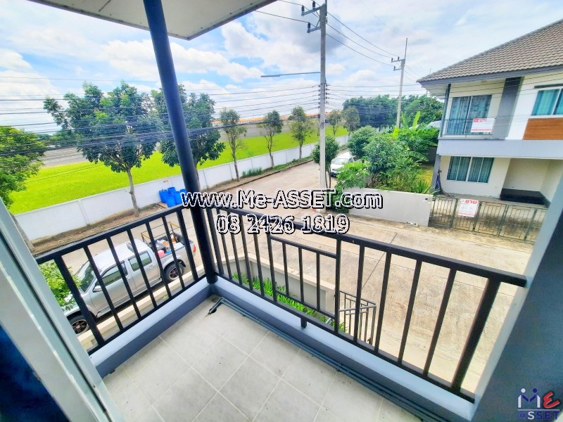 ขายและเช่า ทาวน์โฮมหลังมุม ย่าน เลียบคลองพระอุดม ซอยวัดท่าเกวียน คลองบางไผ่ วัดทองสะอาด ลาดหลุมแก้ว : ม.บ้านสวนธนาการ์เด้น : 2 ชั้น 40.2 ตร.วา