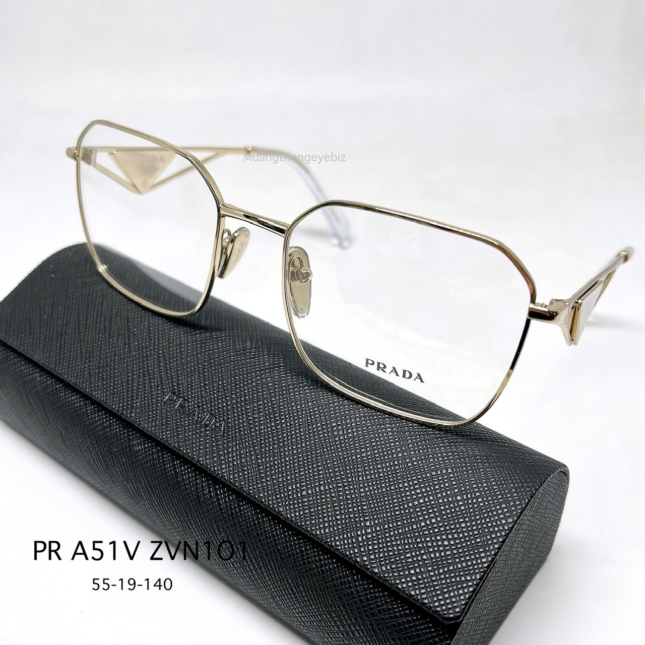 กรอบแว่นสายตา PRADA PR A51V ZVN1O1 - Pale gold