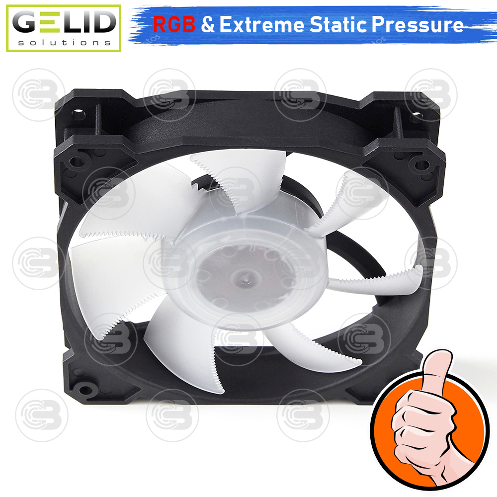 [CoolBlasterThai] GELID RADIANT 12CM (120mm) Extreme Performance RGB Fan Case ประกัน 5 ปี