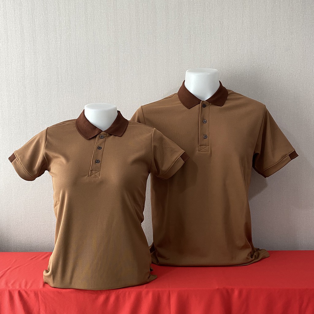 POLO PREMIUM MicroPlus เสื้อโปโล เสื้อคอปก สีน้ำตาล