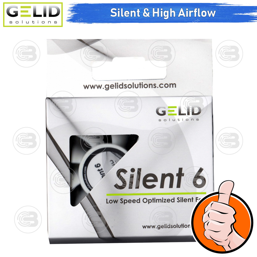 [CoolBlasterThai] GELID Silent 6 PC Fan Case size 60 mm. ประกัน 3 ปี (FN-SX06-32)