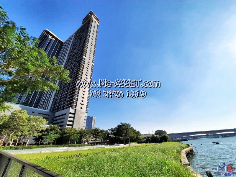 ขายคอนโดริมแม่น้ำเจ้าพระยา ใกล้รถไฟฟ้า ย่าน ตลาดต้นสัก แยกพระนั่งเกล้า สนามบินน้ำ : เดอะโพลิแทนรีฟ The Politan Rive : 31.12 ตร.เมตร