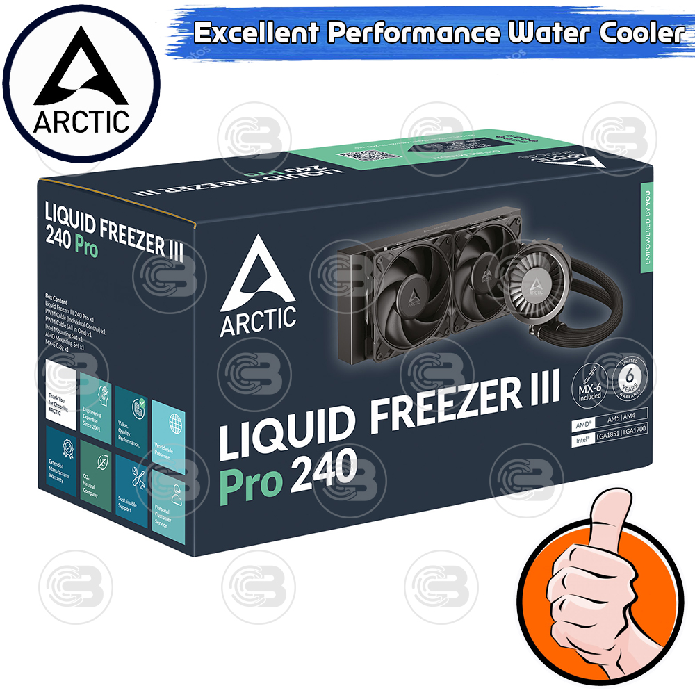 [CoolBlasterThai] ARCTIC Liquid Freezer III Pro 240 Black (All-In-One CPU Water Cooler) (LGA1851/1700/AM5/AM4)