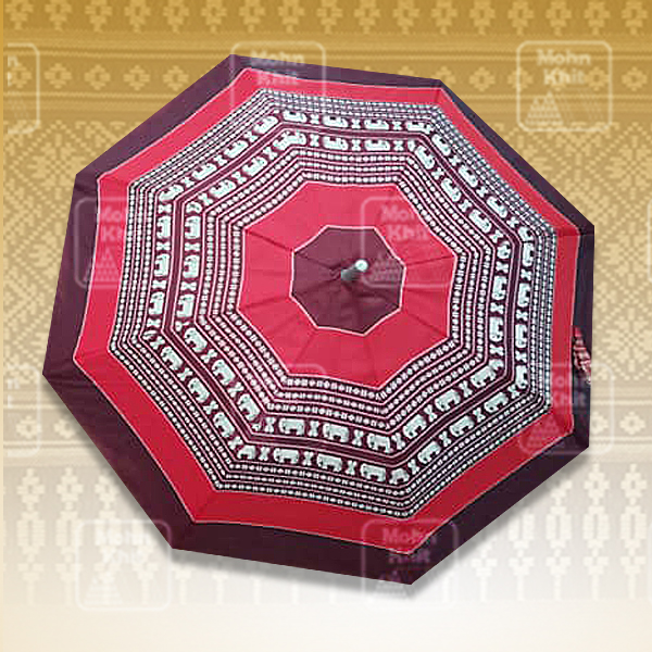ร่มลายขิด ผ้าUV กันแดด กันฝนขนาด 22 นิ้ว2ตอนพับได้ //Umbrella with striped pattern, UV fabric, sun protection 22 inches