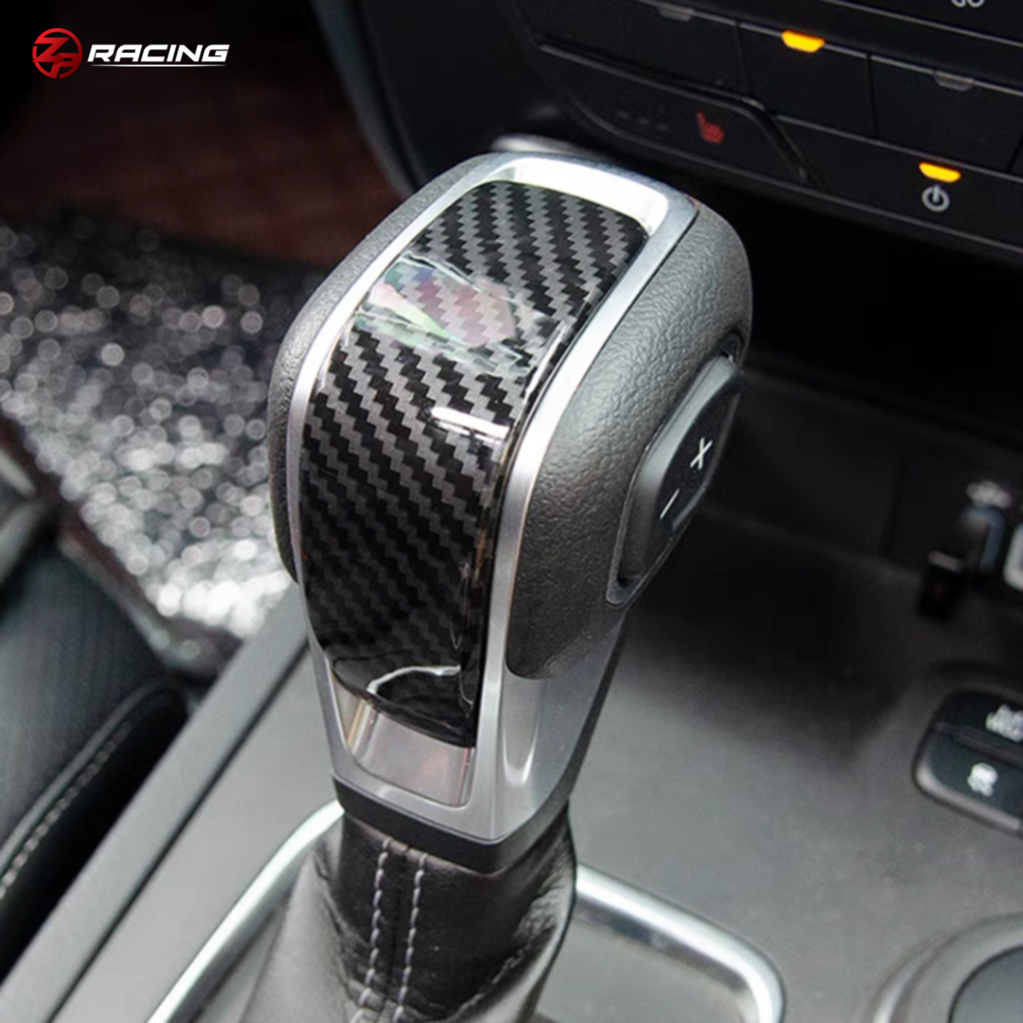 ครอบหัวเกียร์ฟอร์ด Ford Next Gen Ranger/Everest ลายคาร์บอน