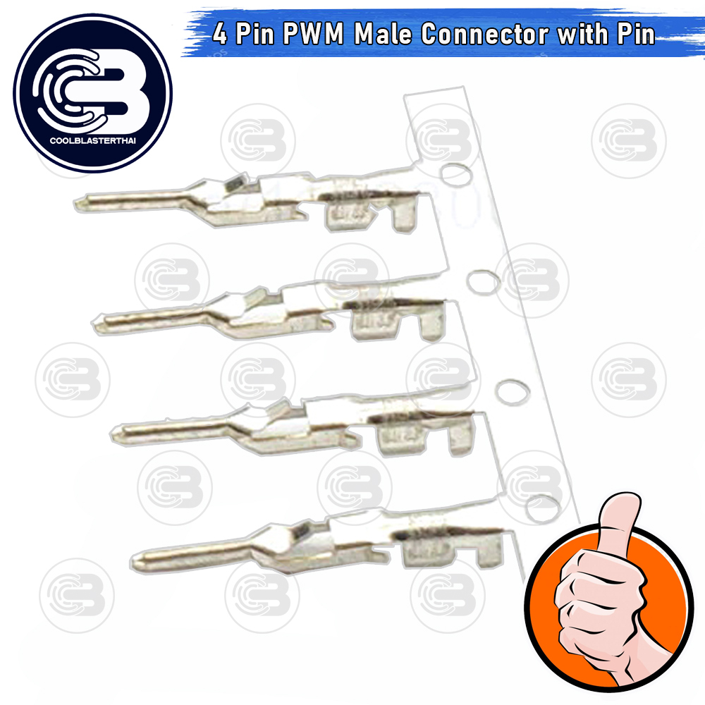[CoolBlasterThai] 4 pin PWM Male Connector Housing with Crimp pins