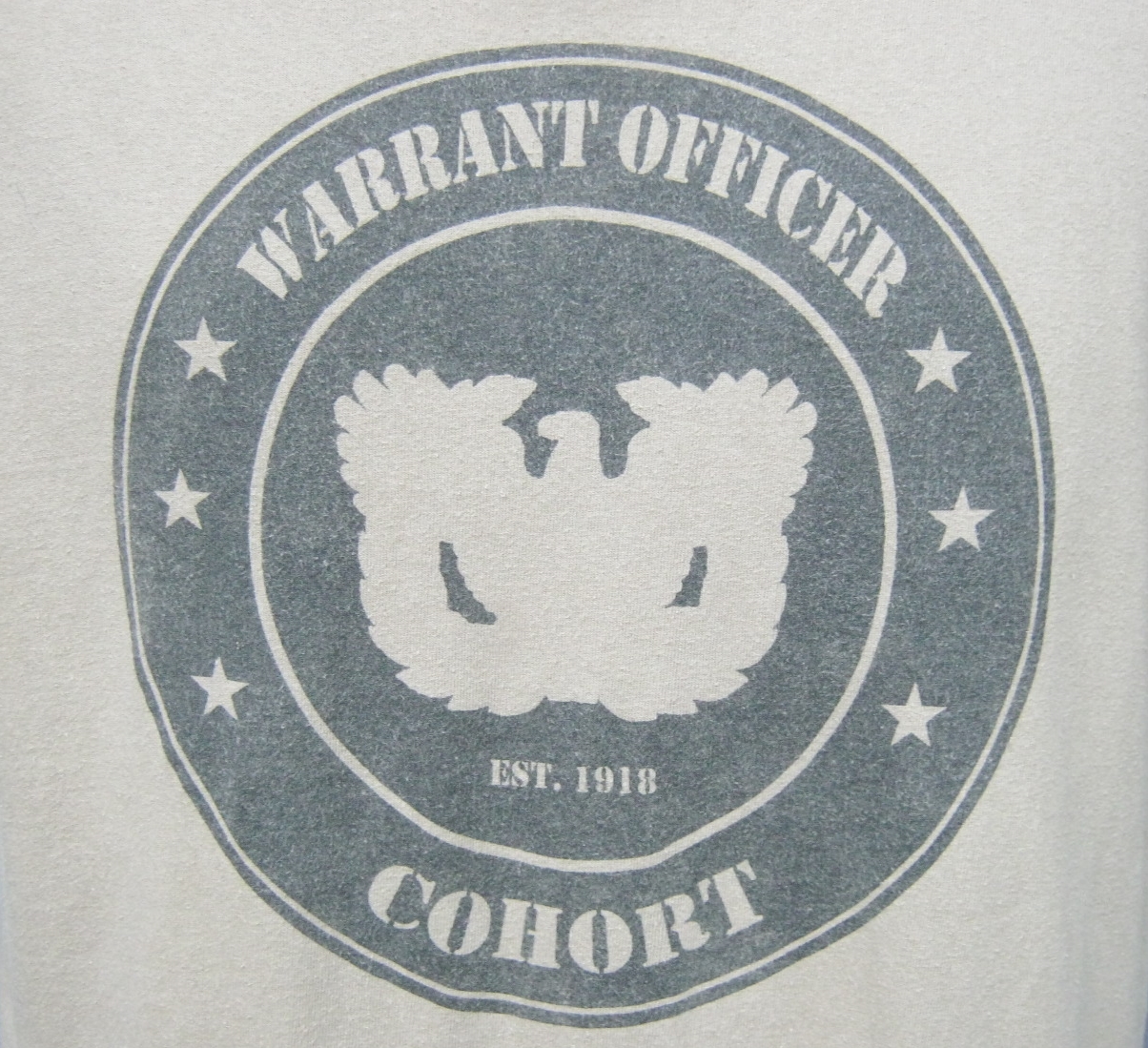 เสื้อยืดแนวทหาร warrant officer