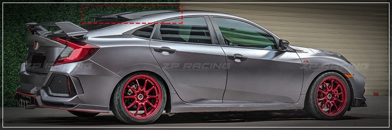 แก๊ปหลัง บังแดดกระจกหลัง Type R CIVIC FC