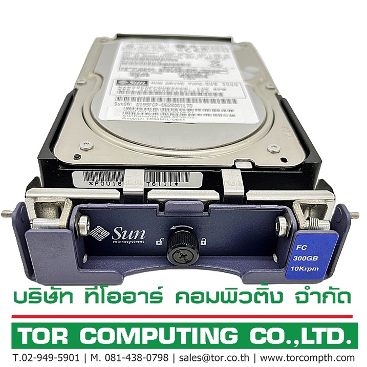 SUN 540-6574 390-0258 [TorCompTH Thailand ขาย จำหน่าย ราคา] Sun 300GB 10K FC-AL, HDD with Tray for Sun ST3510