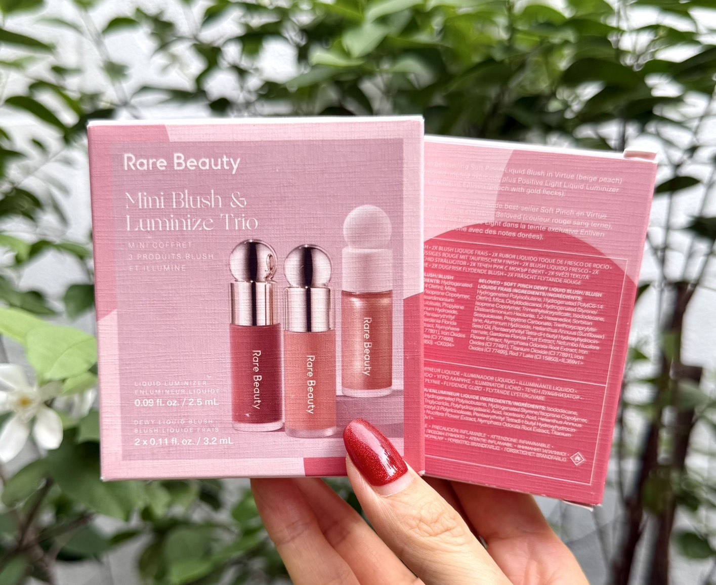 Rare Beauty Mini Blush & Luminize TRIO (Virtue, Beloved, Enliven) เซตลิมิเต็ด 3 ชิ้น