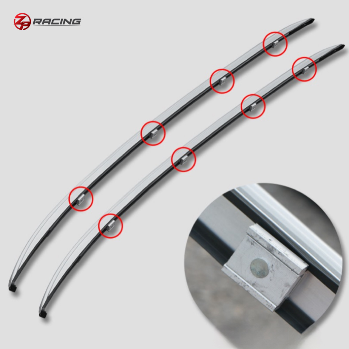 ราวหลังคา แรคหลังคา โตโยต้าครอส Roof Rack Toyota Corolla Cross วัสดุอลูมิเนียม