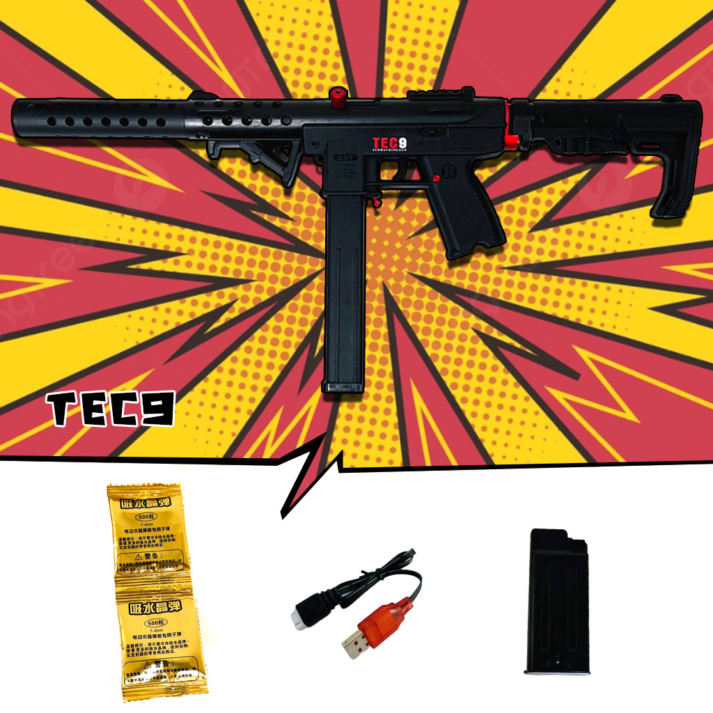 ปืนเจล ปืนเจลไฟฟ้า รุ่น TEC9 Full Option (Semi&Full&Blowback)