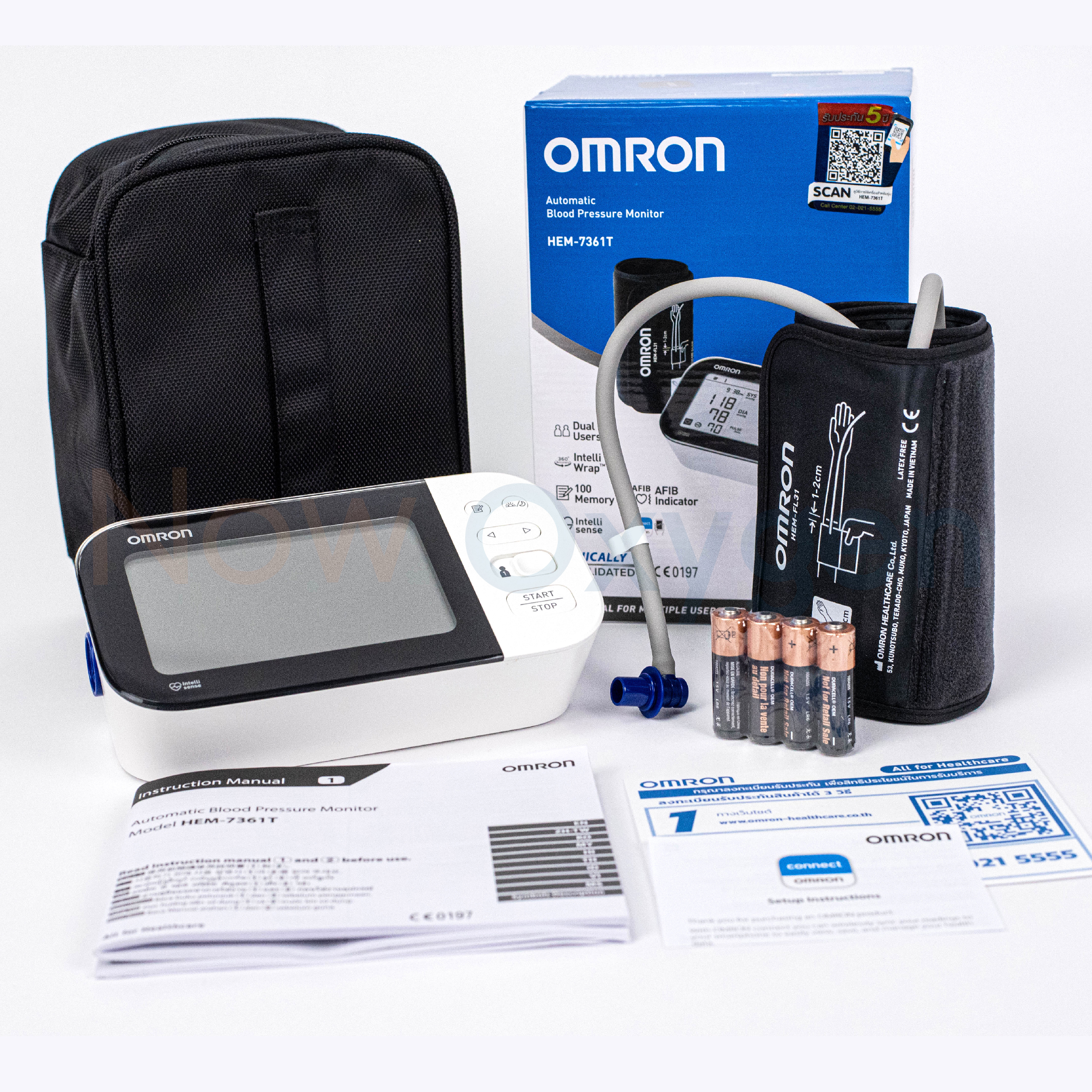 เครื่องวัดความดันโลหิตอัตโนมัติ OMRON รุ่น HEM-7361T ประกันศูนย์ไทย 5 ปี