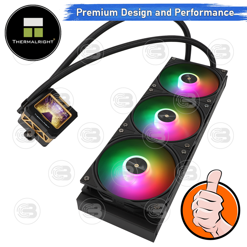 [CoolBlasterThai] Thermalright FROZEN WARFRAME 360 BLACK ARGB AIO Liquid CPU Cooler (AM5/LGA1851 Ready) ประกัน 5 ปี